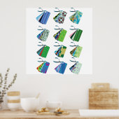 Colorful Bag Labels Poster (Keuken)