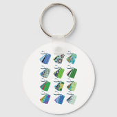 Colorful Bag Labels Sleutelhanger (Achterkant)