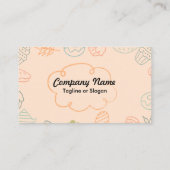 Colorful Bakery Sketch Visitekaartje (Achterkant)