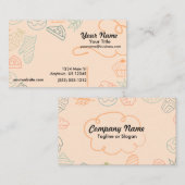 Colorful Bakery Sketch Visitekaartje (Voorkant / Achterkant)