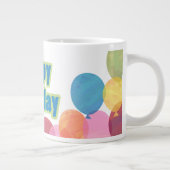 Colorful Balballon Birthday Grote Koffiekop (Rechts)