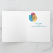 Colorful Balballon Birthday Kaart (Binnen)