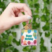 Colorful Balballon Birthday Sleutelhanger (Hand)