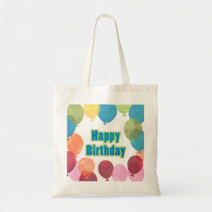 Colorful Balballon Birthday Tote Bag
