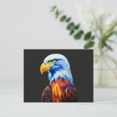 Colorful Bald Eagle Art Briefkaart (Staand voorkant)