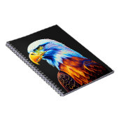 Colorful Bald Eagle Art Notitieboek (Rechterzijde)
