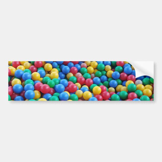 Colorful Ball Pit Balls Kinder Play Bumpersticker (Voorkant)