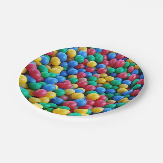 Colorful Ball Pit Balls Kinder Play Papieren Bordje (Gekanteld)