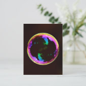 Colorful Ball Soap Bubble Briefkaart (Staand voorkant)