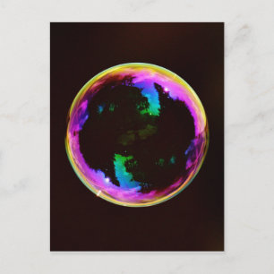 Colorful Ball Soap Bubble Briefkaart