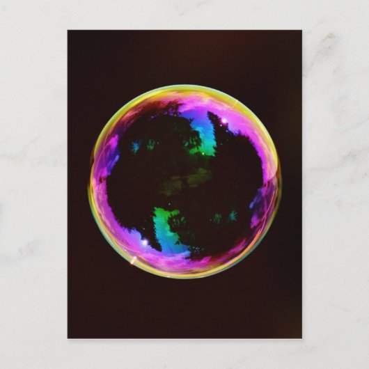 Colorful Ball Soap Bubble Briefkaart (Voorkant)