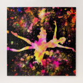Colorful Ballerina Puzzle Ballet Dancer Girl Legpuzzel (Horizontaal)