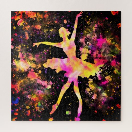Colorful Ballerina Puzzle Ballet Dancer Girl Legpuzzel (Verticaal)