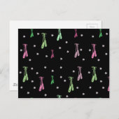 Colorful Ballet Pattern Briefkaart (Voorkant / Achterkant)