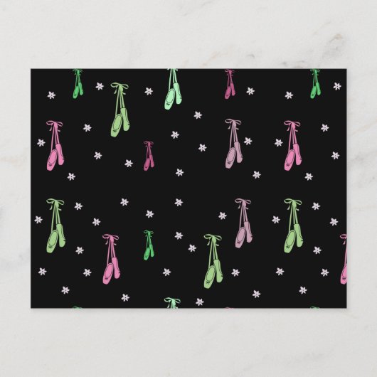 Colorful Ballet Pattern Briefkaart (Voorkant)