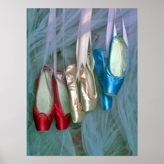 Colorful Ballet Shoes Poster (Voorkant)