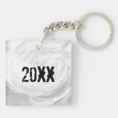 Colorful Balloon Birthday Girl Sleutelhanger (Achterkant)