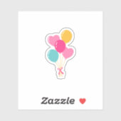 Colorful Balloon  Sticker (Vel)