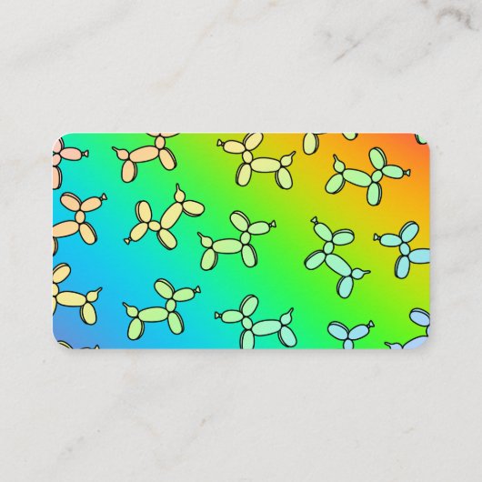 Colorful Balloon Visitekaartje (Achterkant)