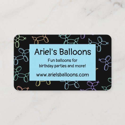 Colorful Balloon Visitekaartje (Voorkant)