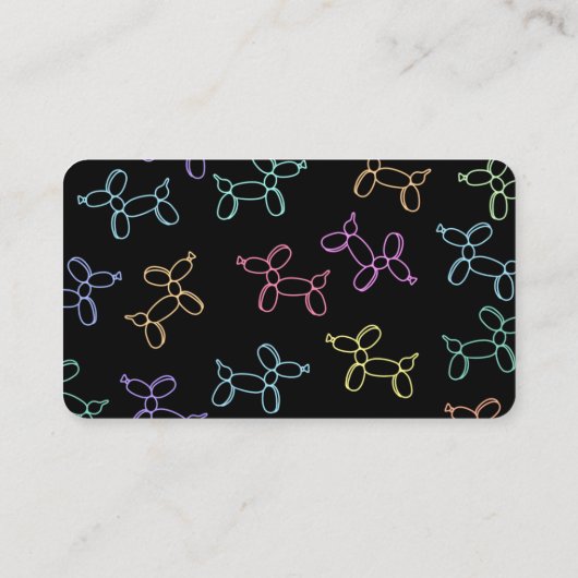 Colorful Balloon Visitekaartje (Achterkant)