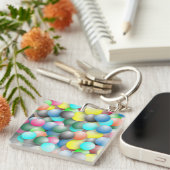 Colorful Balloons Banner Sleutelhanger (Voorkant Rechts)