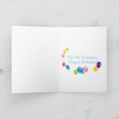 Colorful Balloons Birthday Holiday Card Feestdagen Kaart (Binnen)