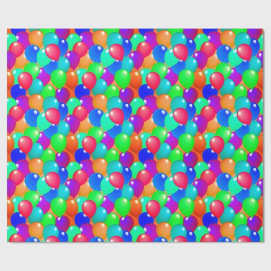 Colorful Balloons Celebration Festive Happy Joyful Cadeaupapier (Vlak)