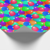 Colorful Balloons Celebration Festive Happy Joyful Cadeaupapier (Hoek)