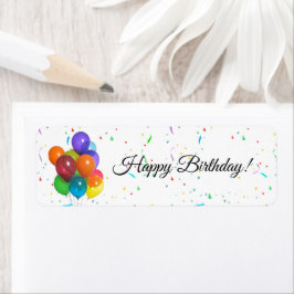 Colorful Balloons en Confetti Gift Labels