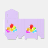 Colorful Balloons - Happy Party Bedankdoosjes (Uitgevouwen)