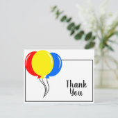 Colorful Balloons Hartelijk dank Briefkaart (Staand voorkant)