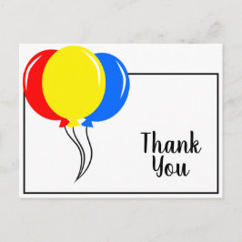 Colorful Balloons Hartelijk dank Briefkaart