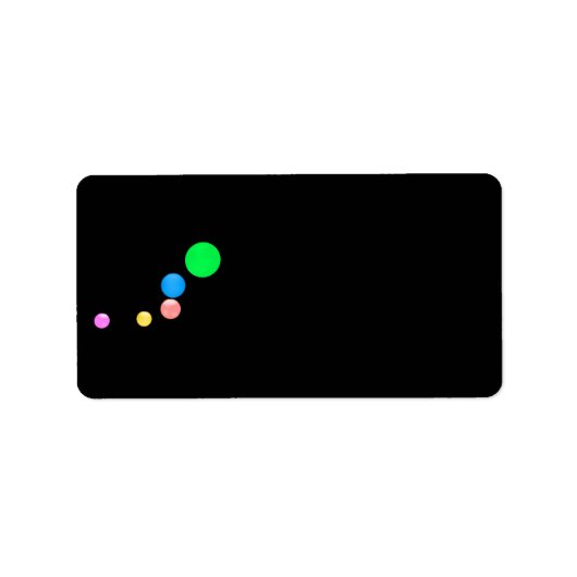 Colorful Balls Address Label (Voorkant)