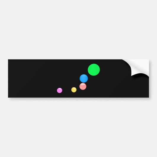 Colorful Balls Bumpersticker (Voorkant)