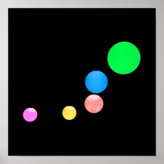 Colorful Balls Poster (Voorkant)
