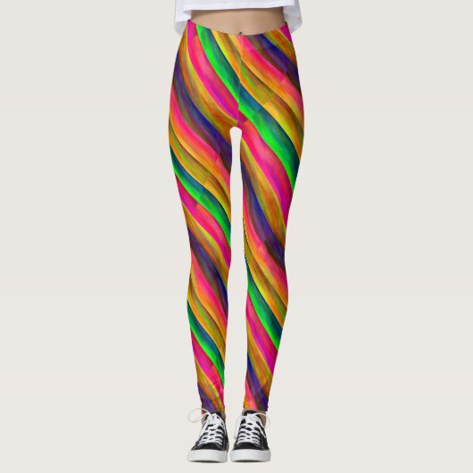 colorful bands leggings (Voorkant)
