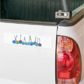 Colorful Banjo String Bumpersticker (Op Truck)