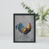 Colorful Bantam Rooster Briefkaart (Staand voorkant)