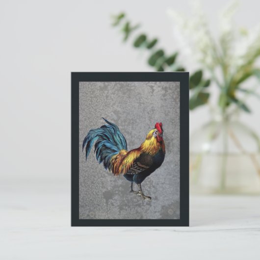 Colorful Bantam Rooster Briefkaart (Staand voorkant)