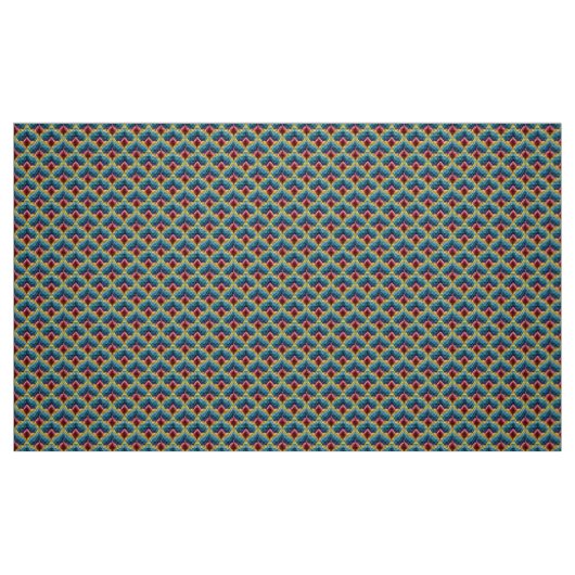 Colorful Bargello Embroidery Boho Chic Pattern Stof (Fat Quarter)