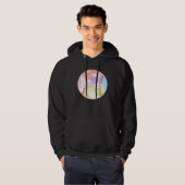 Colorful Baseball Baseball Player Hoodie (Voorkant volledig)