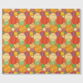 Colorful Baseball Patroon Cadeaupapier (Vlak)