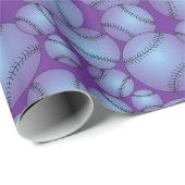 Colorful Baseball Patroon Cadeaupapier (Rol Hoek)