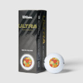 Colorful Baseball Patroon Golfballen (Verpakking)