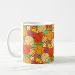 Colorful Baseball Patroon Koffiemok