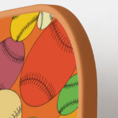 Colorful Baseball Patroon Pickleball Paddle (Links Detail)