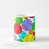 Colorful Baseball Pattern Coffee Mug Koffiemok (Center)