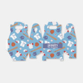 Colorful Baseball Theme Party Bedankdoosjes (Uitgevouwen)