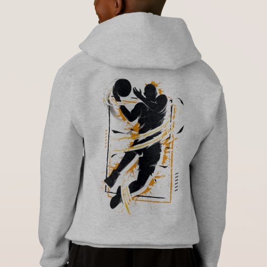Colorful Basketball Player - Basketball Hoodie (Achterkant)